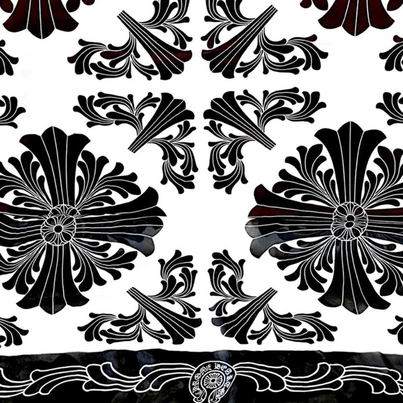 Chrome Hearts Accessories - Authentic Chrome Hearts Large Square Silk Scarf